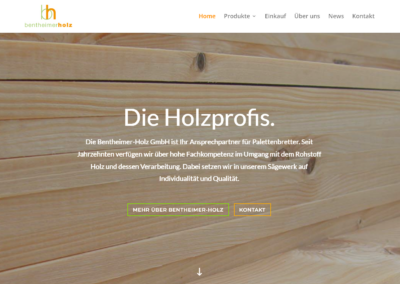 Neue Website für Bentheimer-Holz